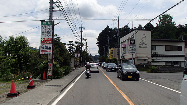 河口湖と山中湖の間の区間
